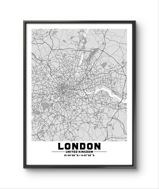 Cuadro del mapa de Londres